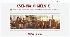 Desktop Screenshot of kseniyamelnik.com