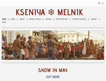 Tablet Screenshot of kseniyamelnik.com